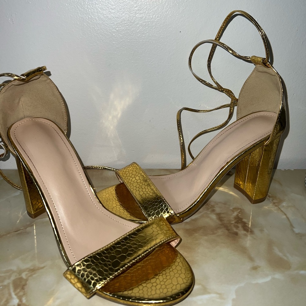 Gold heels